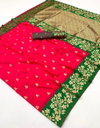 Karnation By Rajtex Silk With Contrast Border Sarees Wholesale Market In Surat With Price